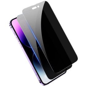 2Pcs Privacy Screen Protectors Tempered Glass Screen Film Full Coverage Screen Protector (Fit for IOS Phone: 14Pro Max)